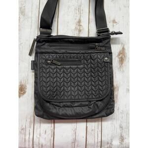 Sherpani Black Quilted Crossbody Bag